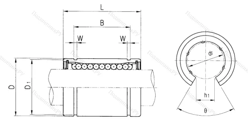 Подшипник LM 50 UU OP в Владивостоке