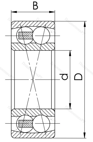 Двухрядный шариковый подшипник 1313 в Владивостоке