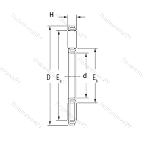 Подшипник игольчатый упорный TP 1730