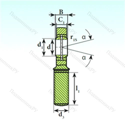 Подшипник скольжения сферический SA 60 ES от производителя  ISB