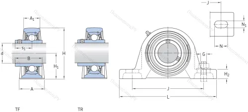 Подшипниковый узел SY 20 TF в Владивостоке