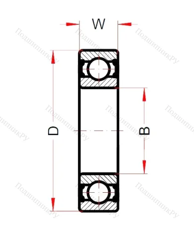 Высокотемпературный подшипник 6004 BHTS ZZ C 4 220°-250° от производителя  SNB