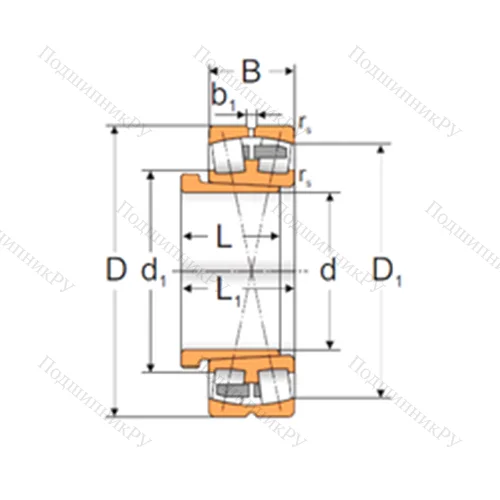 Подшипник роликовый радиальный самоцентрирующийся 22318 ACKMBW 33+AH 2318X