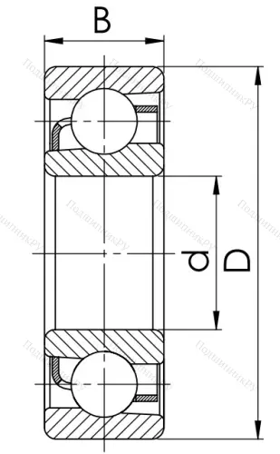 Радиально-упорный шариковый подшипник 66322 в Владивостоке