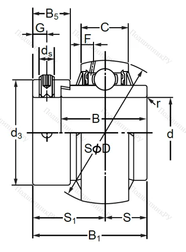Подшипниковый узел MUEL 209 в Владивостоке