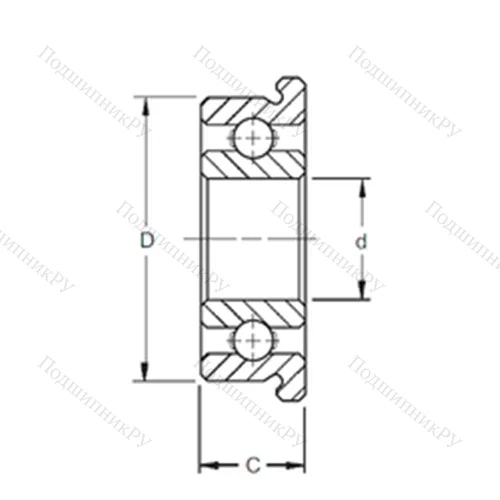 Подшипник шариковый радиальный SF 627