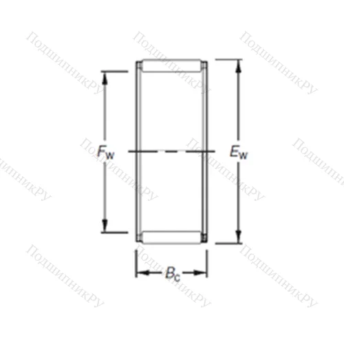 Подшипник игольчатый радиальный K 30X 44X 26H