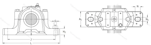 Подшипниковый корпус SNL 217