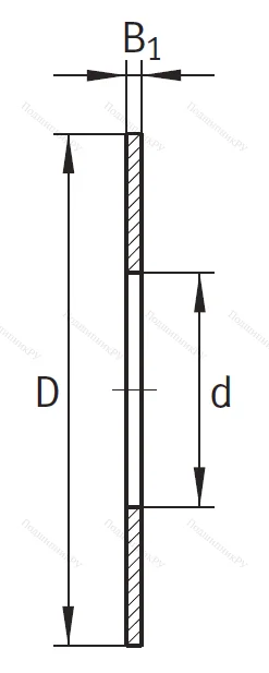 Игольчатый подшипник упорное кольцо AS 1024