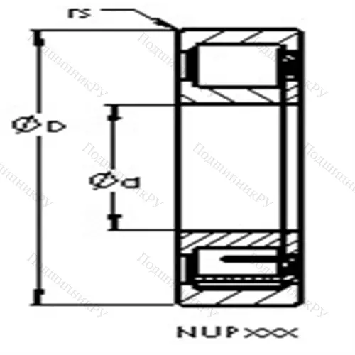 Подшипники роликовые радиальные с цилиндрическими роликами NUP 210 E от производителя  AST
