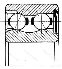 Подшипник 3205A-Z размер 25x52x20,6 от производителя  FAG