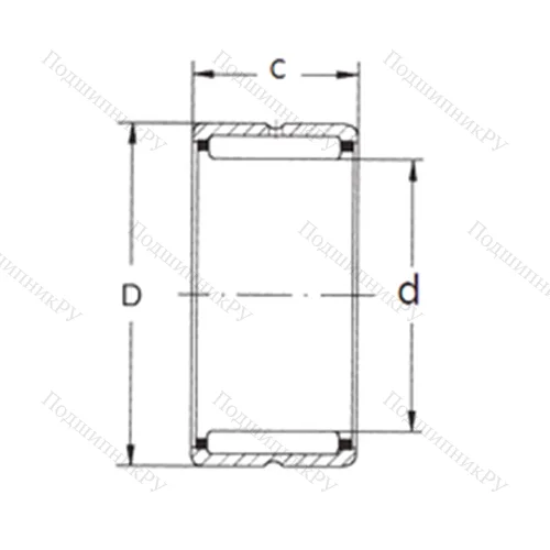Подшипник игольчатый радиальный