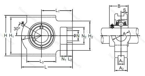 Подшипниковый узел MUCTPL 205 SB в Владивостоке