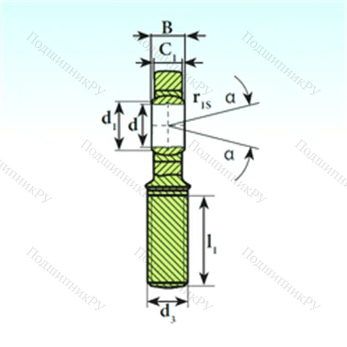 Подшипник скольжения сферический SA 8 C от производителя  ISB