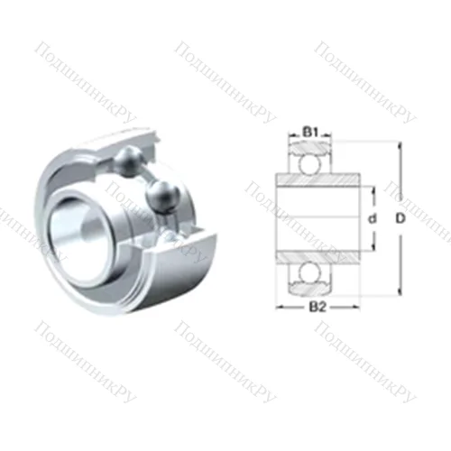 Подшипник шариковый радиальный SUCX 04