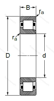 Цилиндрический роликовый подшипник 42512 Л (NJ 2212 M) в Владивостоке