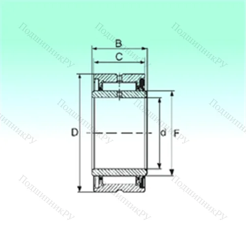 Подшипник игольчатый радиальный NA 4906 RS