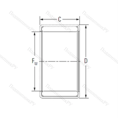 Подшипник игольчатый радиальный YM 405120J