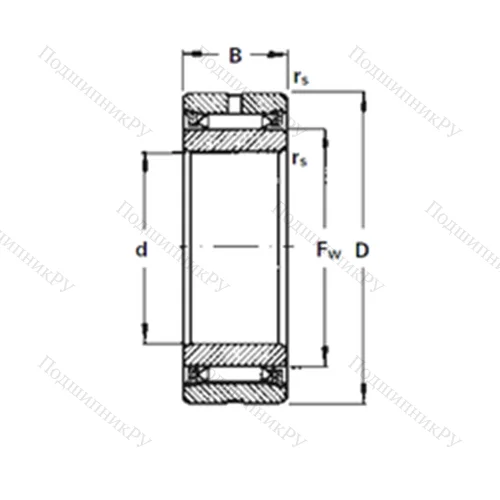 Подшипник игольчатый радиальный NA 2125