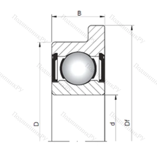 Подшипник шариковый радиальный FL 604 ZZ от производителя  CX