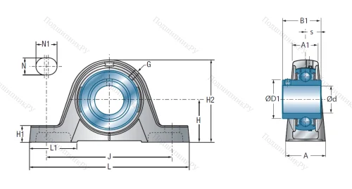 Подшипниковый узел UCPE 209 в Владивостоке