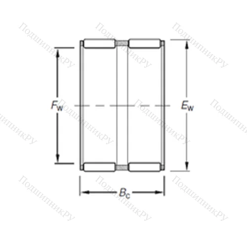 Подшипник игольчатый радиальный K 15X 19X 22ZW
