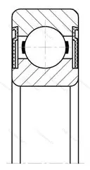 Модификация подшипника 76-180307К4С9 размер 35x80x21