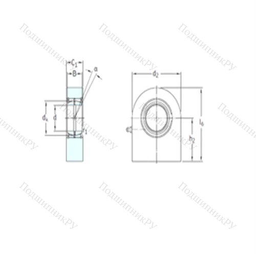 Подшипник скольжения сферический SCF 80ES от производителя  SKF
