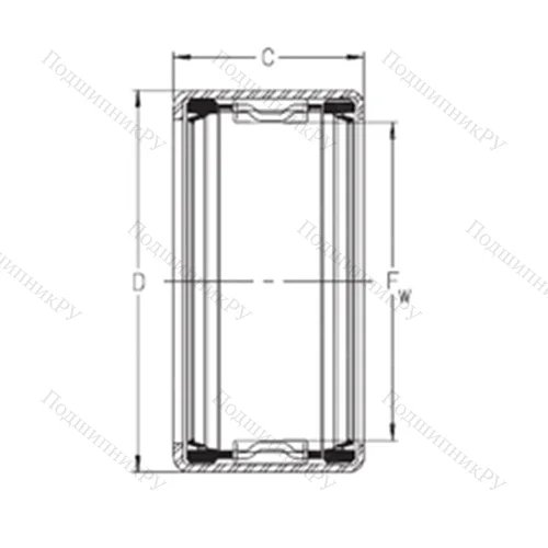 Подшипник игольчатый радиальный SCE 46PP