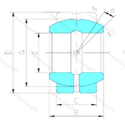 Подшипник скольжения сферический GEZ 107ES-2RS