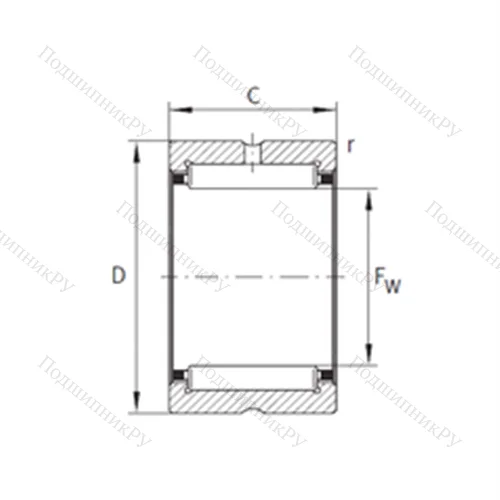 Подшипник игольчатый радиальный RNA 6904-XL