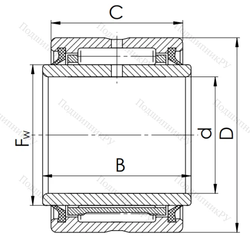 Игольчатый подшипник NA 4902 2RS в Владивостоке