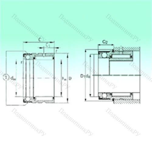 Подшипник комбинированный NX 30 от производителя  NBS