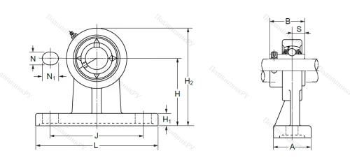 Подшипниковый узел UCPH 210 (UCHP 210) в Владивостоке