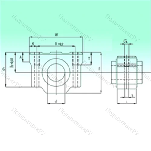 Подшипник шариковый линейный SCV 50 AS от производителя  NBS