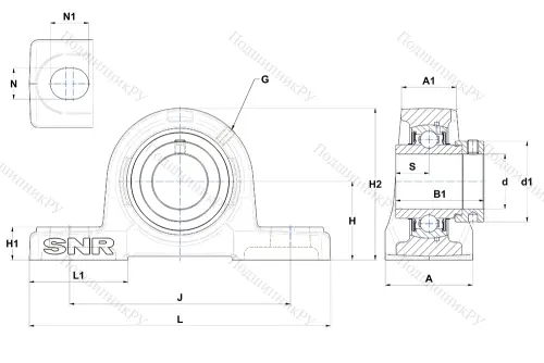 Подшипниковый узел EXP 311 в Владивостоке