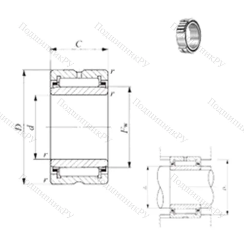 Подшипник игольчатый радиальный TAFI 456235