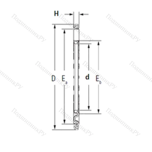 Подшипник игольчатый упорный TV 2639-1