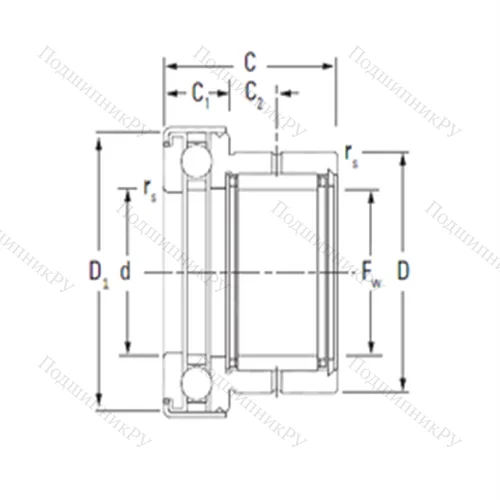 Подшипник комбинированный NAXK 50Z