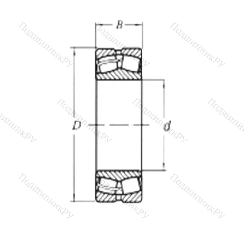 Подшипник роликовый радиальный самоцентрирующийся 22210MW 33 от производителя  CRAFT