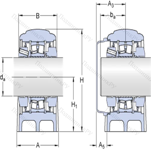 Стационарные роликоподшипниковые узлы (SKF ConCentra, для метрических валов)