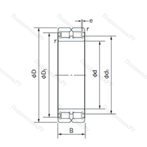 Подшипник роликовый радиальный RC 4830