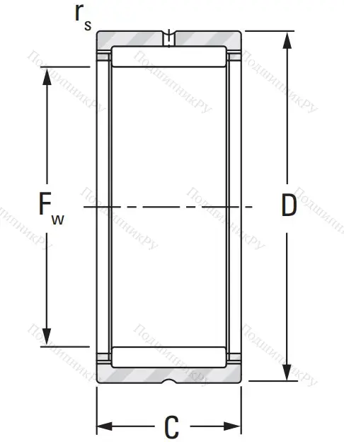Игольчатый подшипник NK 12/12 A