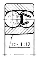 Подшипник  111307 (1307K) размер 35x80x21