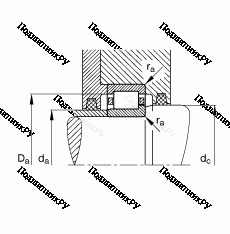 Подшипник NJ 240-E-M 1