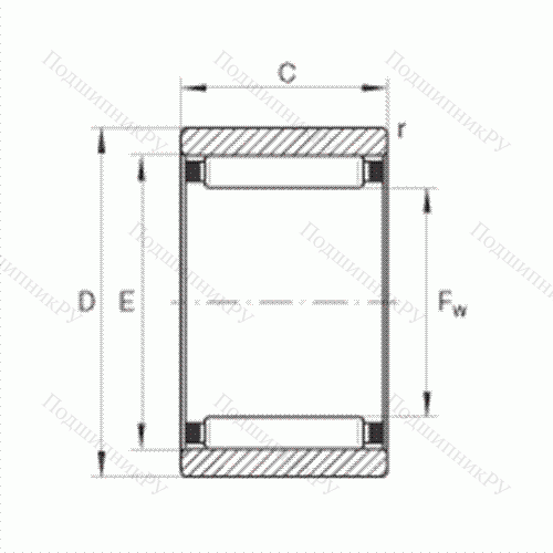 Подшипник роликовый игольчатый RNAO 6X 13X 8-TV