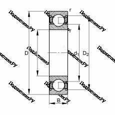 Подшипник S 6303-2RSR